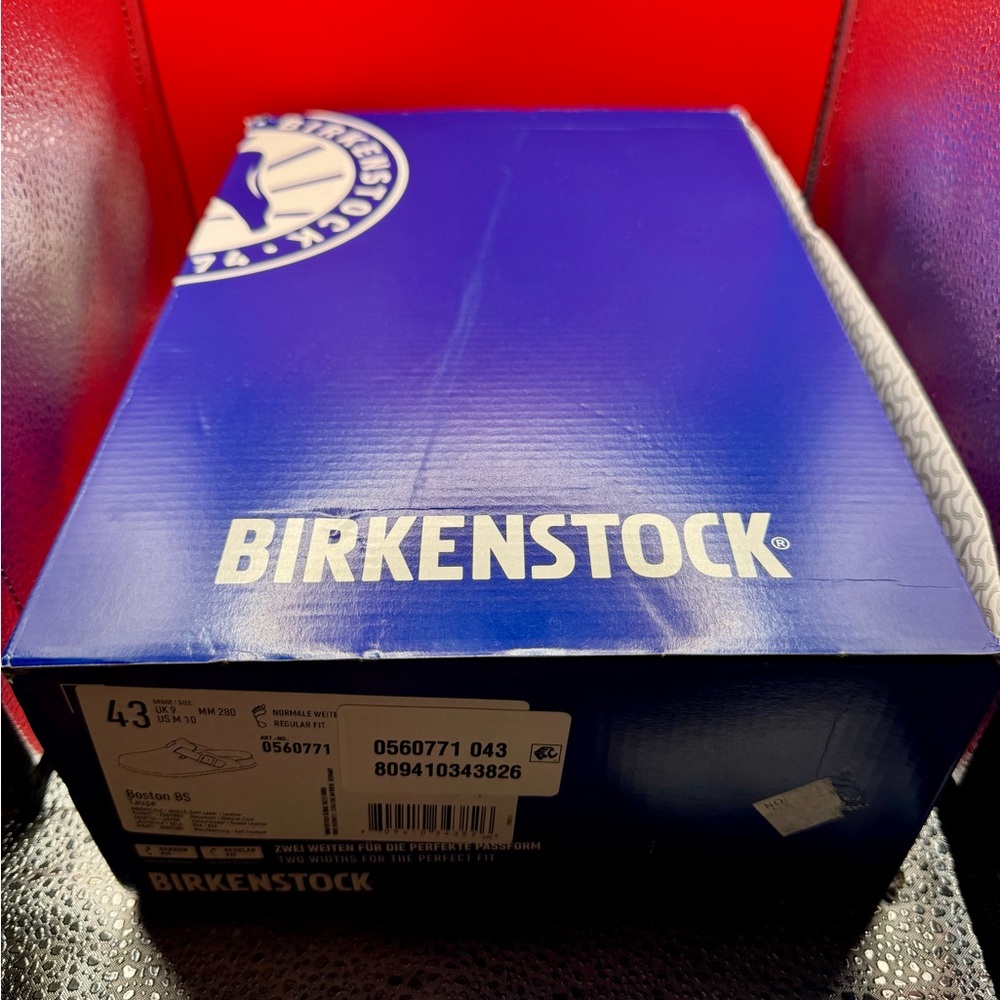 Birkenstock Taupe Suede Clogs - Picture 5 of 8